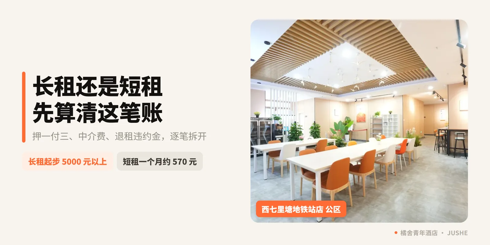 长租vs短租，哪种更划算？橘舍帮你算清这笔账